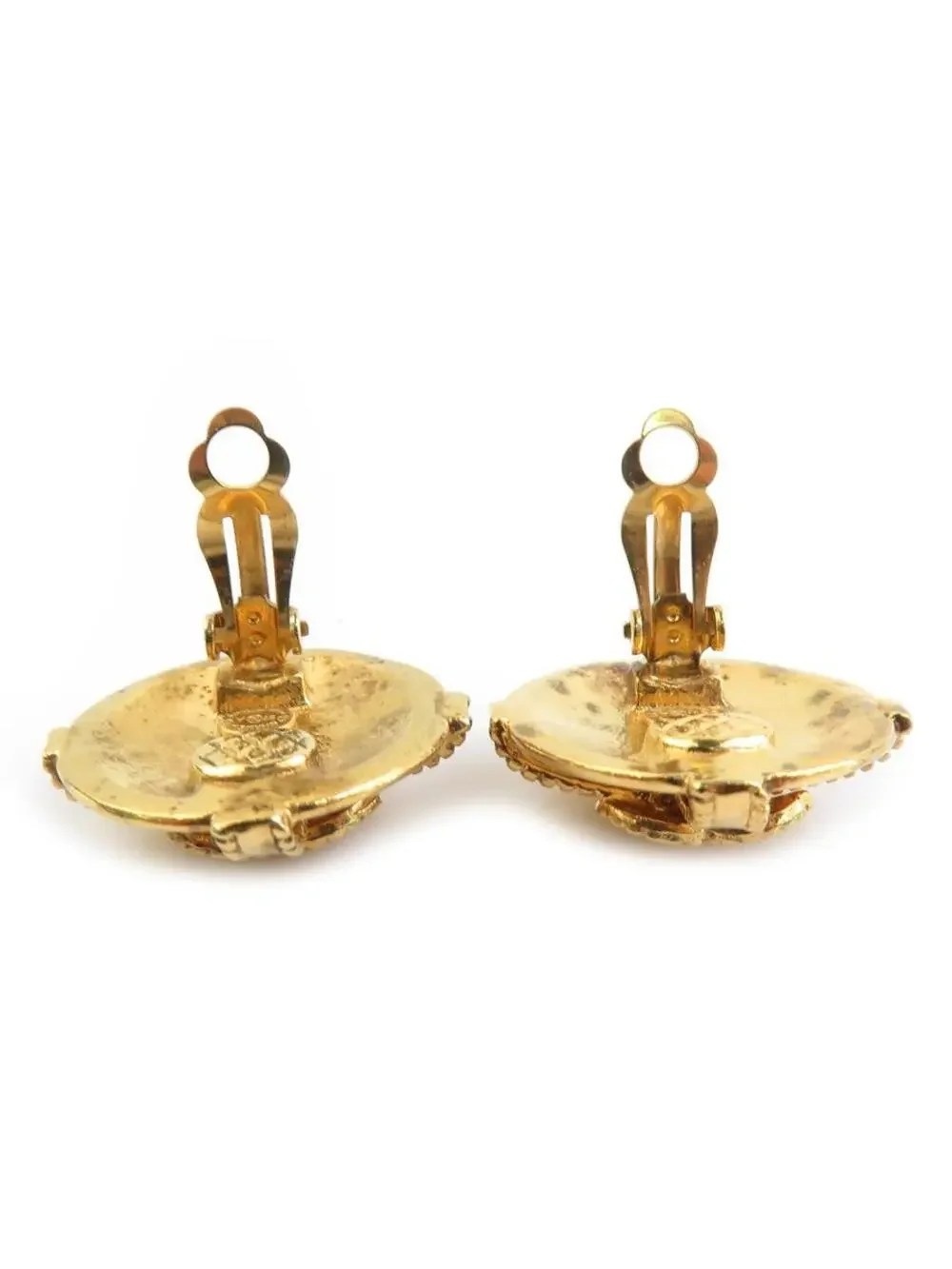 Auth Chanel Vintage Cc Logo Clip On #303118C38B